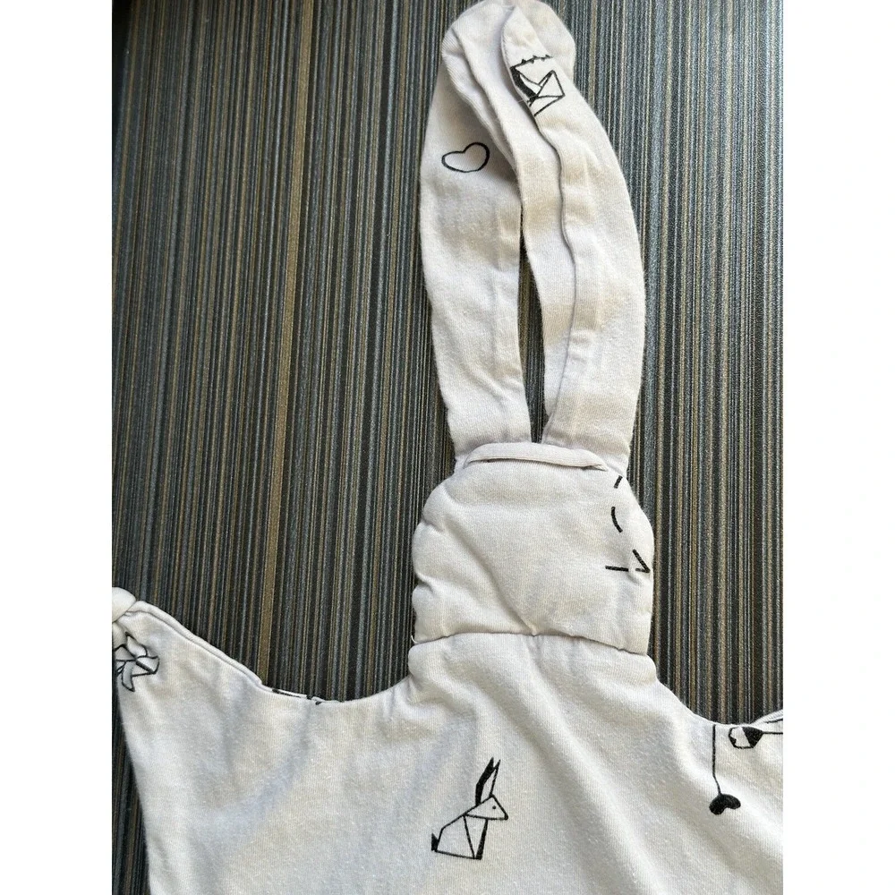 Gootoosh Baby Organic Cotton Boutique Bunny Rabbit Knotted‎ Lovey Blanket